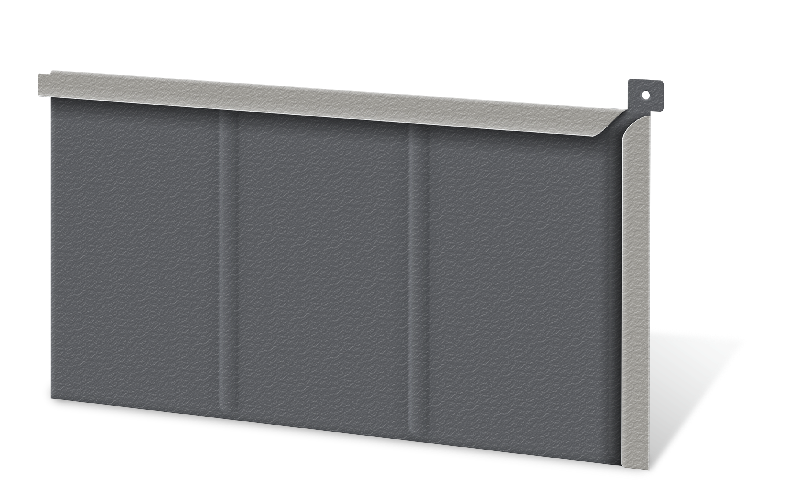 Charcoal Gray Embossed Aluminum Shingle