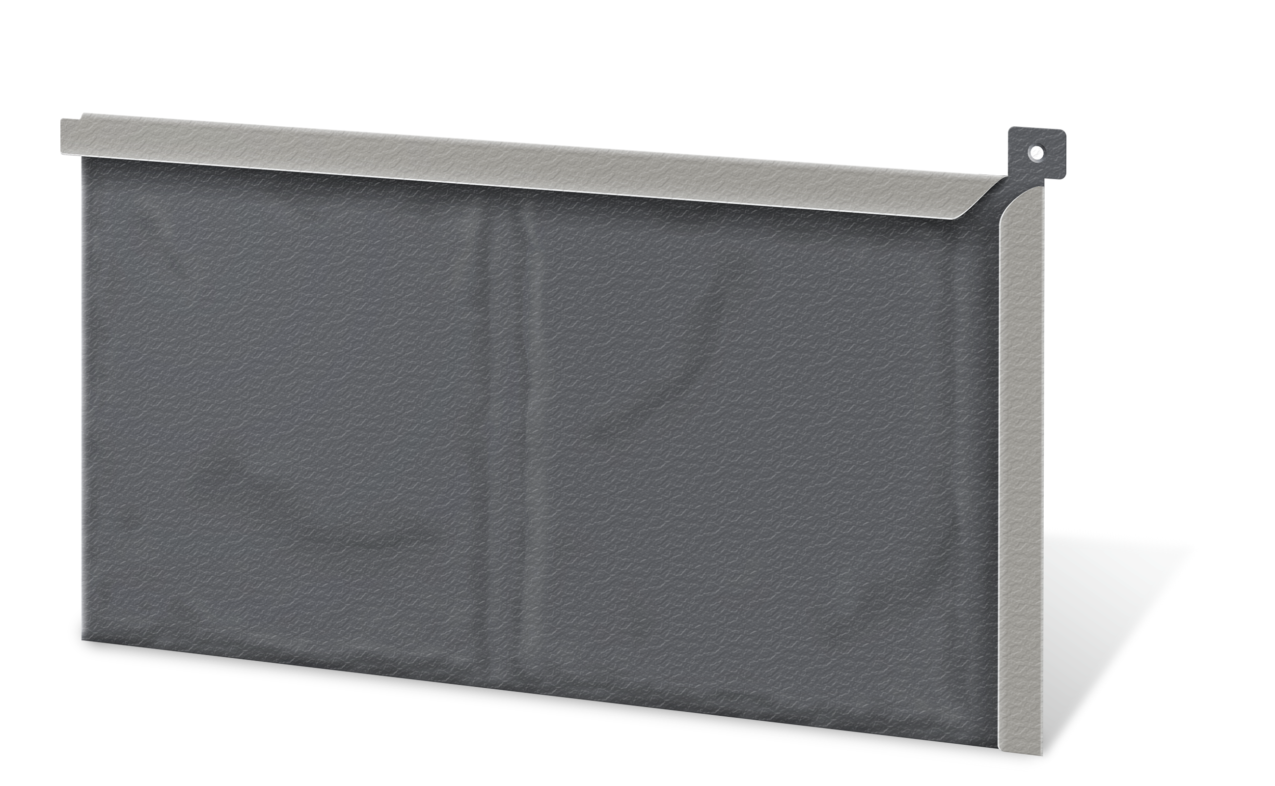 Charcoal Gray Embossed Slate Aluminum Shingle