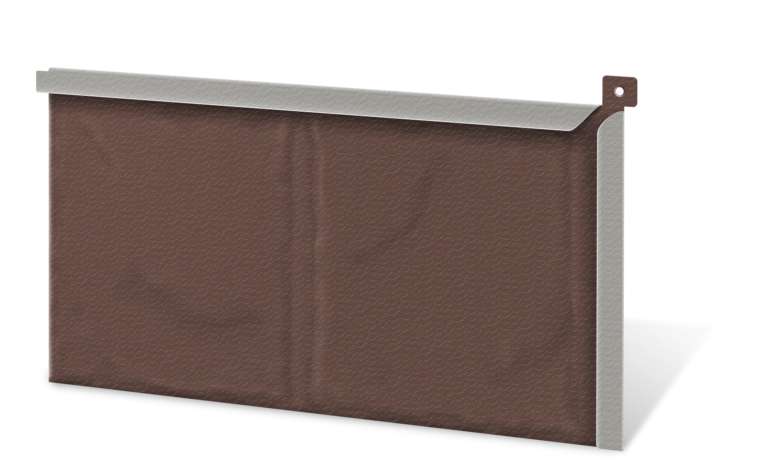 Regal Brown Embossed Slate Aluminum Shingle